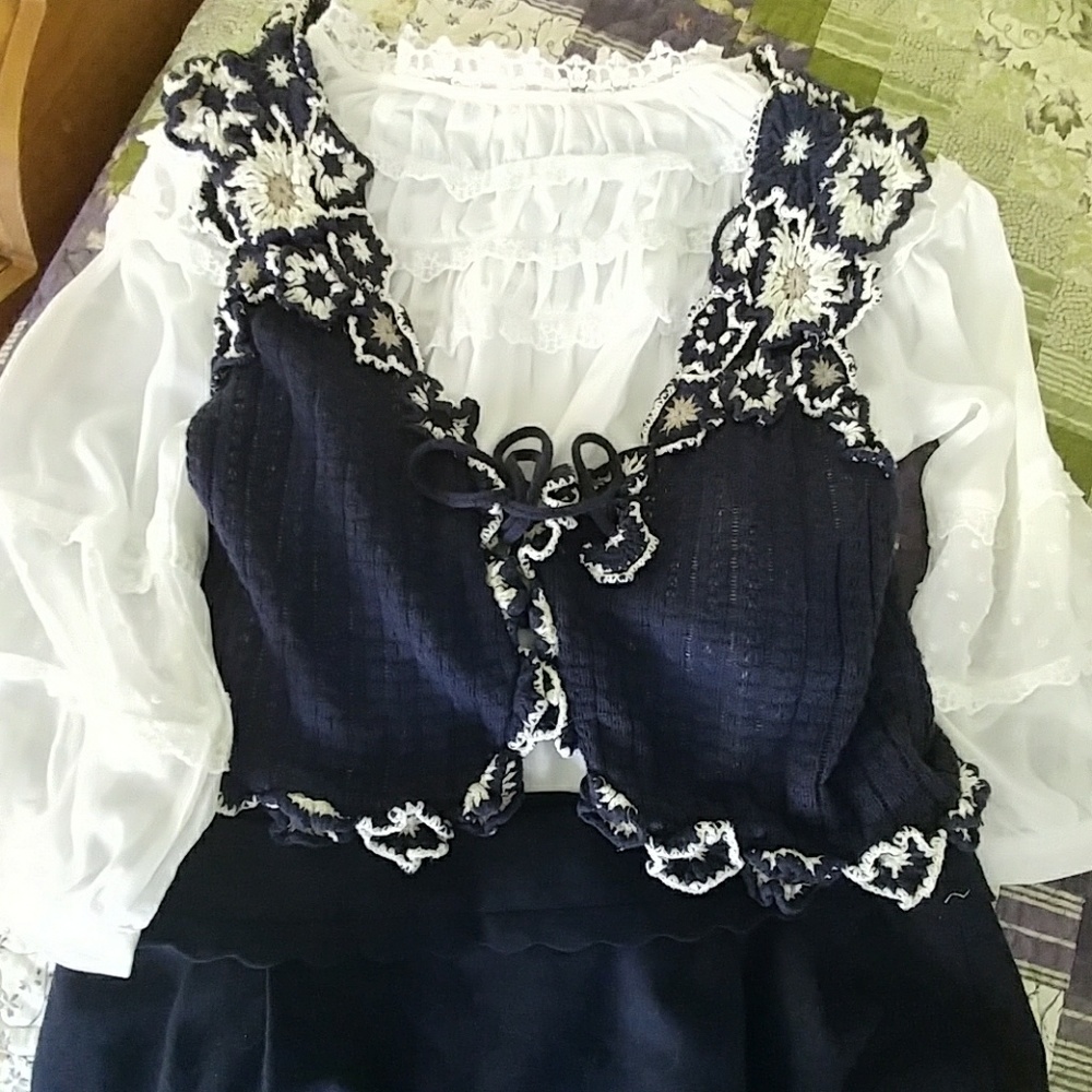 Guinevere tie vest, Anthropologie